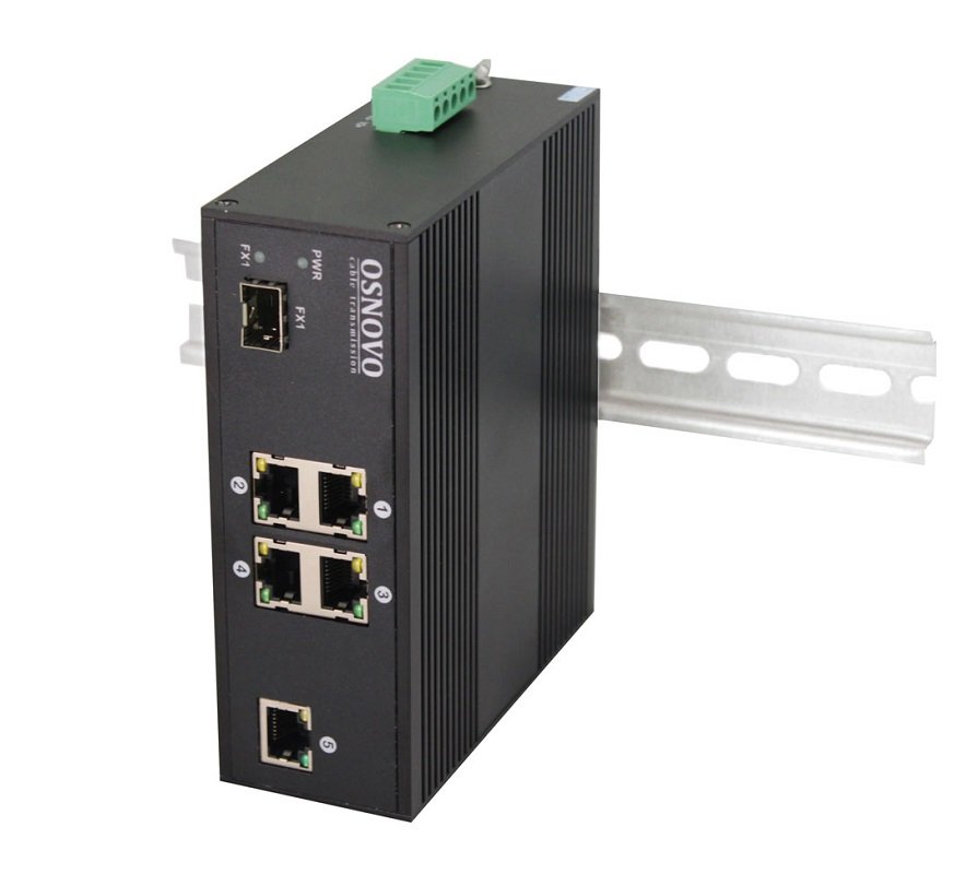 SW-40501/IC Промышленный PoE коммутатор Fast Ethernet на 6 портов OSNOVO