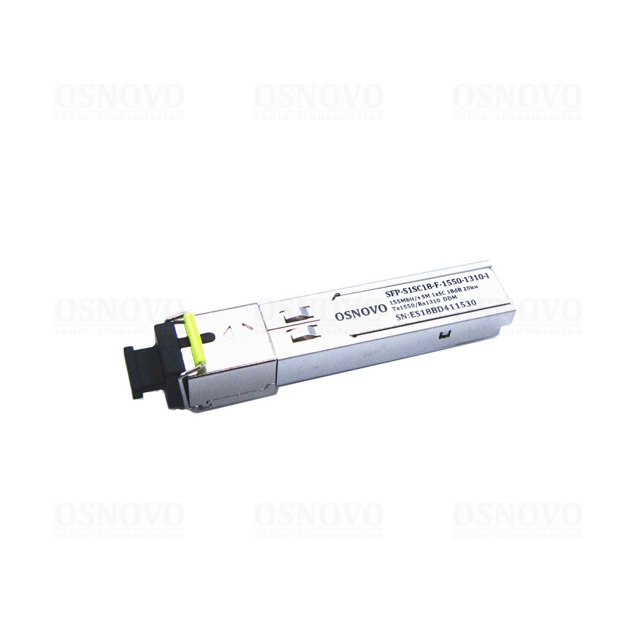 SFP-S1SC18-F-1550-1310-I Оптический SFP модуль промышленный OSNOVO