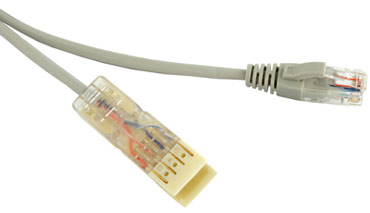 PC-110-RJ45-2P-CX-1M-LSZH-GY Патч-корд 110 тип-RJ45 Hyperline