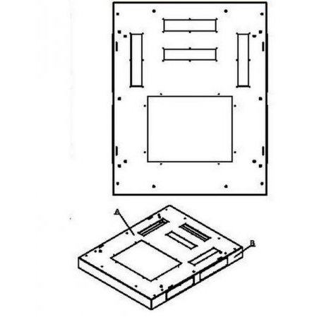 TFA-8010-BK Нижнее и верхнее основание для напольного шкафа (черный) TLK