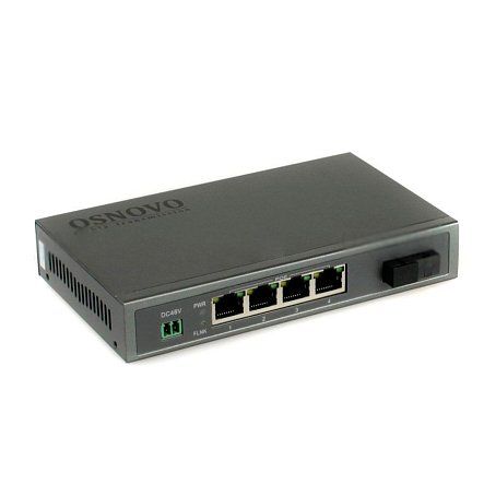 SW-80401S5b/B PoE коммутатор Gigabit Ethernet на 4 порта OSNOVO