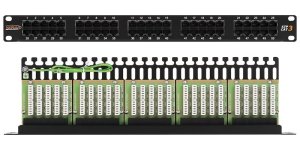 NMC-RP50UC3-1U-BK Коммутационная панель 19, 1U, черная NIKOMAX