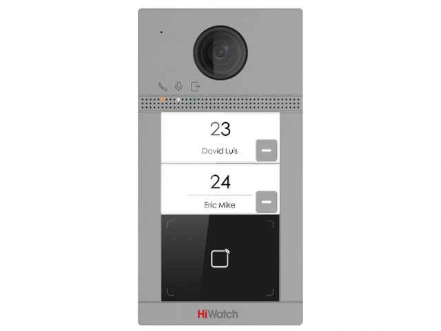 VDP-D4212W(B) 2Мп IP вызывная панель на двух абонентов с ИК-подсветкой до 3м и Wi-Fi HiWatch Pro