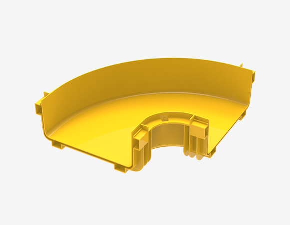 FBTR-240-ELB90 Горизонтальный изгиб на 90° для оптического лотка Hyperline