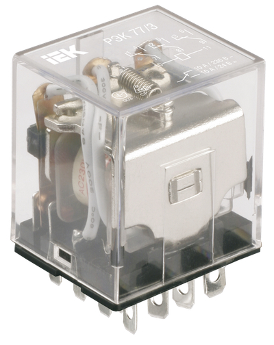RRP10-3-10-220A Реле промежуточное РЭК77/3(LY3) с индикацией 10А 230В АC IEK RRP10-3-10-220A Реле промежуточное РЭК77/3(LY3) с индикацией 10А 230В АC IEK