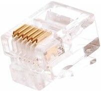 NMC-RJ66RE06UC1-100 RJ12 Коннектор неэкранирванный телефонный Кат.3 NIKOMAX