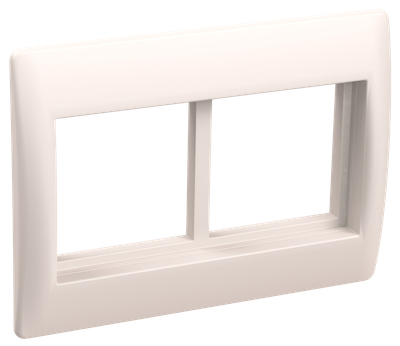 CKK-40D-RSU4-075-K01 Рамка и суппорт для кабель-канала ПРАЙМЕР на 4 модуля 75мм белые IEK