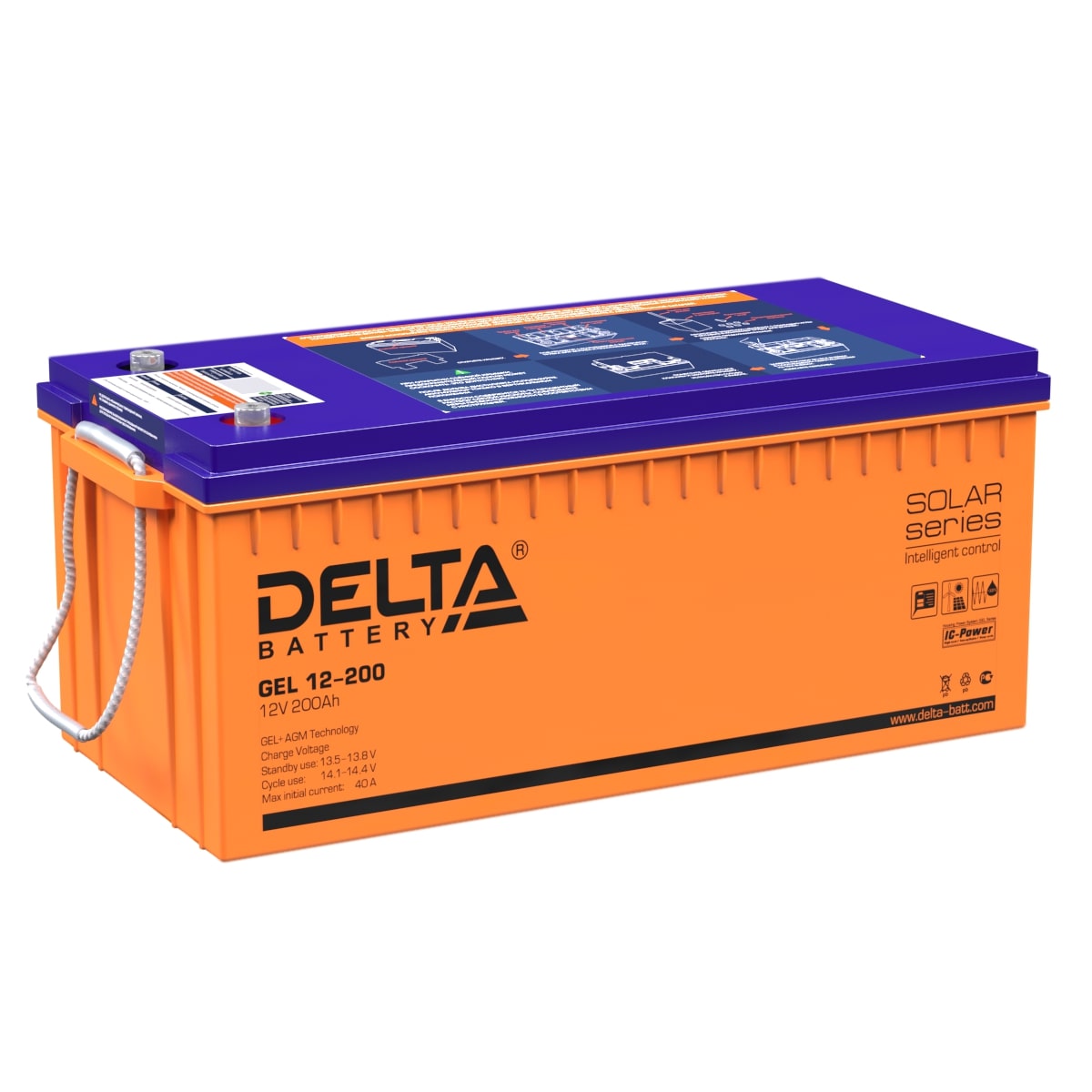 GEL 12-200 Свинцово-кислотный герметичный аккумулятор DELTA