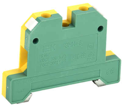 YZN20-006-k52 Зажим наборный ЗНИ-6PEN 6мм2 (JXB-земля) IEK