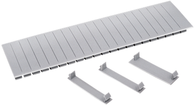 YZM10-12 Заглушка 12 модулей серая IEK