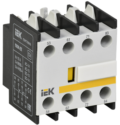 KPK10-22 Приставка ПКИ-22 дополнительные контакты 2з+2р IEK KPK10-22 Приставка ПКИ-22 дополнительные контакты 2з+2р IEK