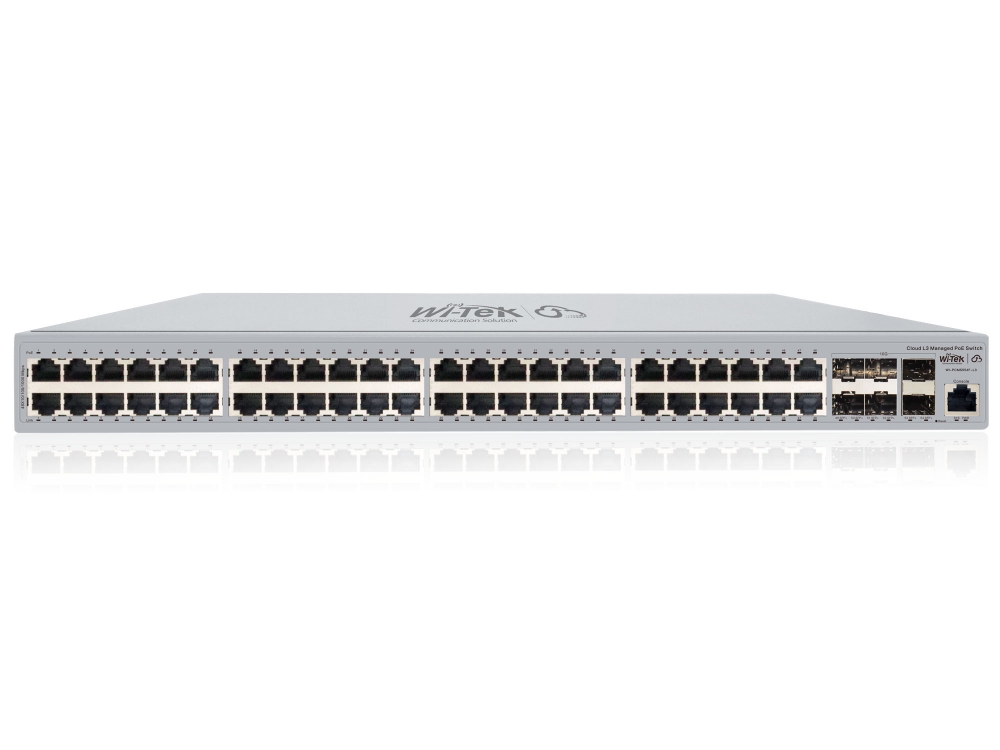 WI-PCMS554F-L3 v2 Управляемый коммутатор PoE Wi-Tek