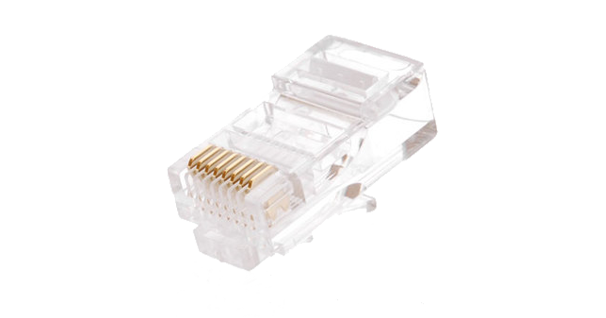 EC-UP8P8C-6-003-TR-100 Коннектор RJ45/8P8C под витую пару NETLAN