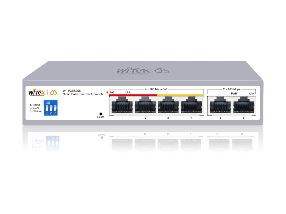WI-PCES206 Настраиваемый PoE коммутатор Wi-Tek