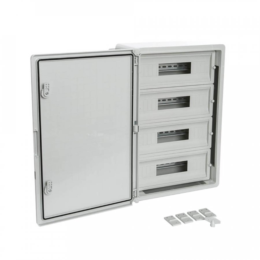PR08.26501 Корпус пластиковый распределительный ЩРН-60 IP65 серая дверь 600х400х200 Промрукав
