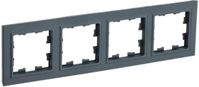 BR-M42-K53 BRITE Рамка 4-местная РУ-4-БрГ графит IEK