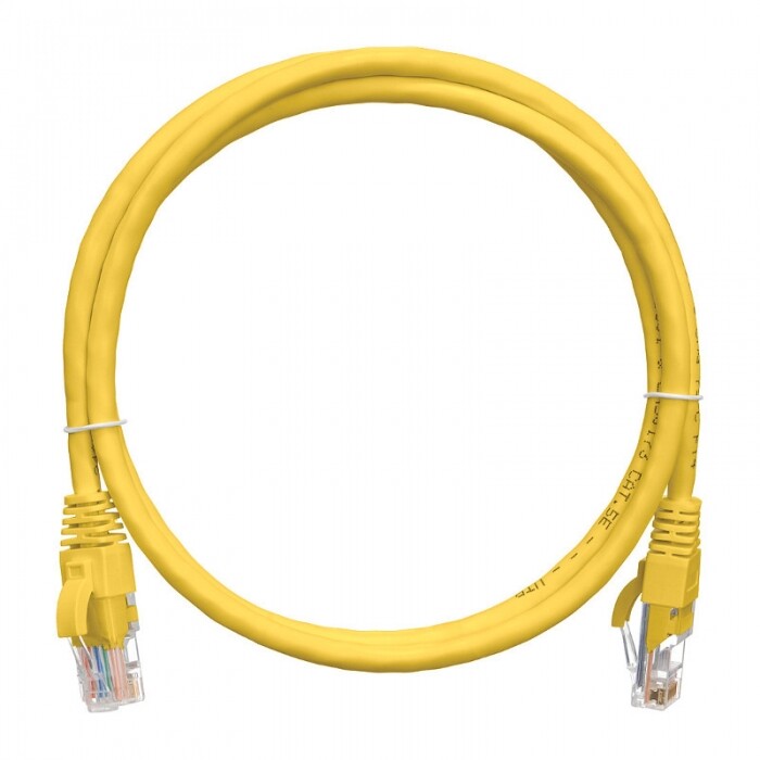 NMC-PC4UD55B-030-C-YL Коммутационный шнур U/UTP 4 пары, Кат.5е, многожильный, чистая медь, желтый NIKOMAX