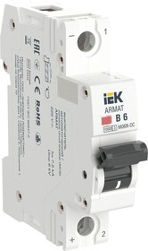 AR-M06N-1-B006DC ARMAT Автоматический выключатель M06N-DC 1P B 6А IEK