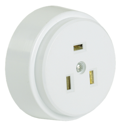 ERP10-32-01-K01 РПпл10-01-Ст Розетка разборная для плиты с заземлением открытая установка 32А белая IEK