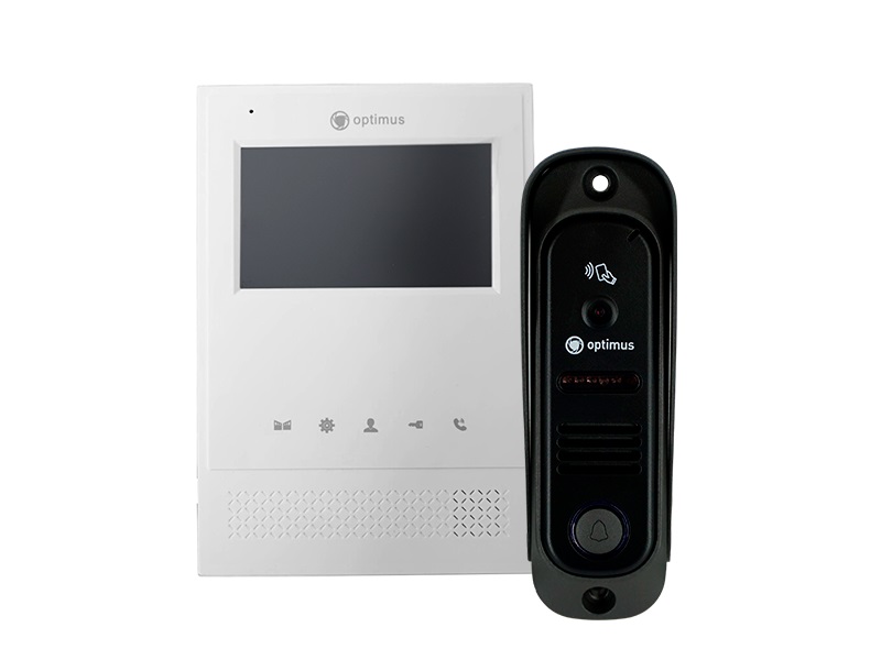 Leader IK-24B30IR (w+b) Комплект видеодомофона Optimus