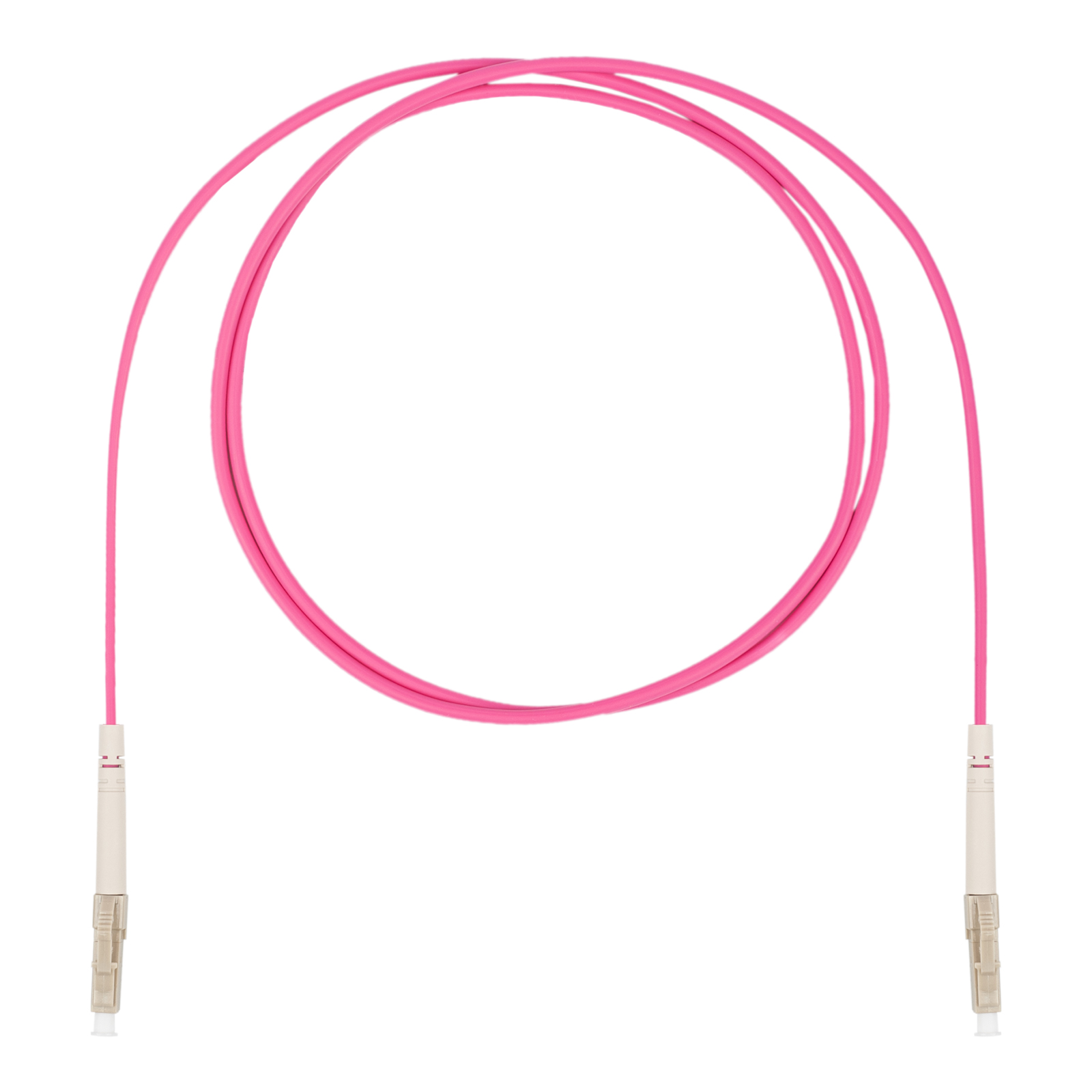 DR-220030 Шнур оптический коммутационный (патч-корд), LC-LC симплекс (simplex) OM4, нг(А)-HF, маджента, 0,5 м Datarex