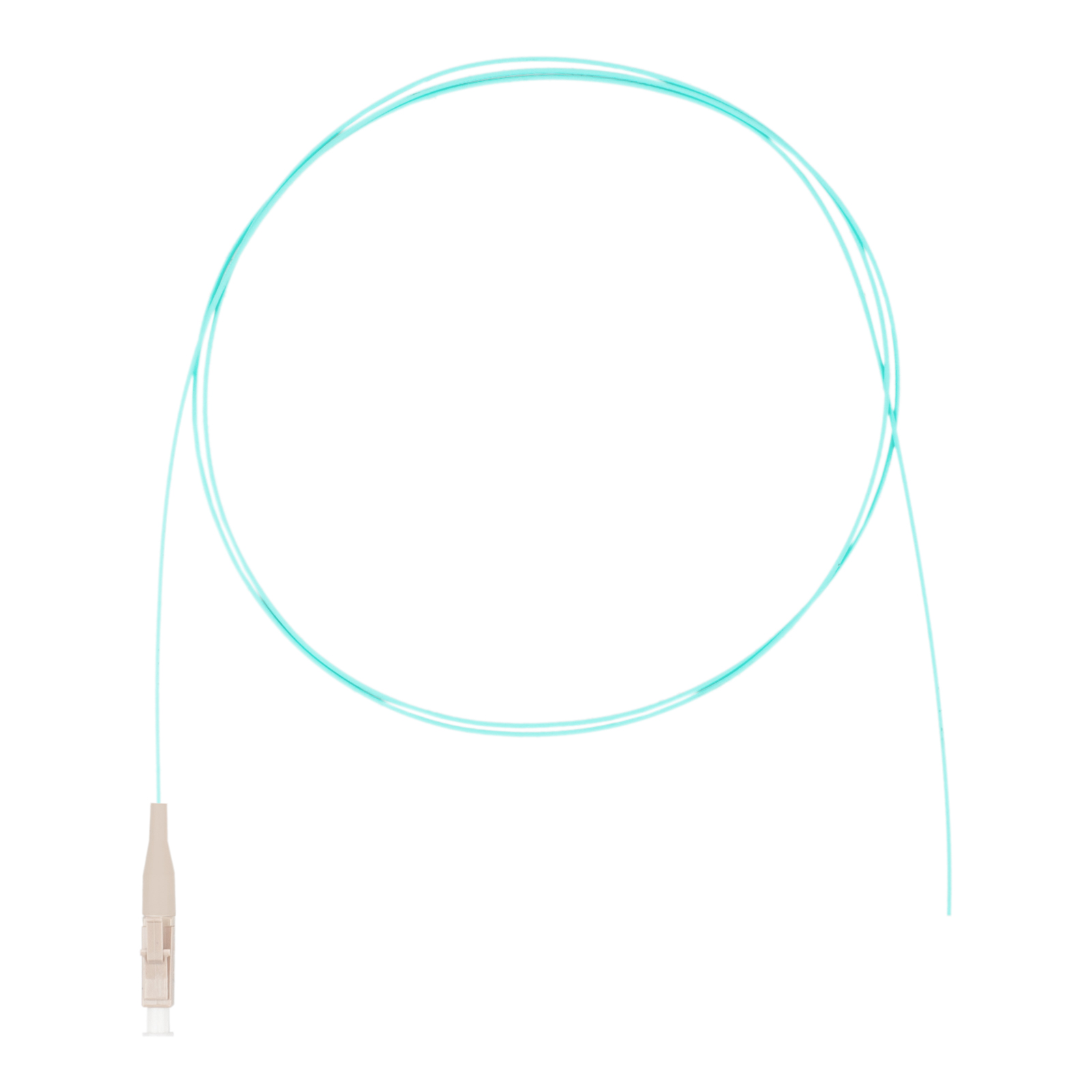 DR-224422 Шнур оптический монтажный (пигтейл) LC OM3 нг(А)-HF бирюзовый 1,5 м Datarex
