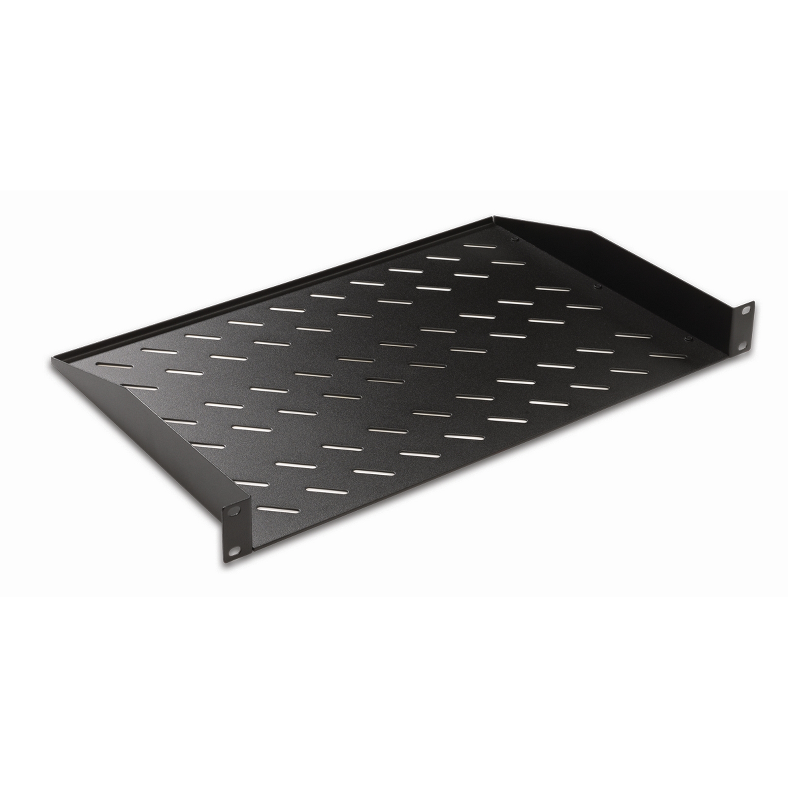 DR-411111 Полка консольная 19, 1U глубина 250мм, нагрузка до 25 кг, чёрная Datarex