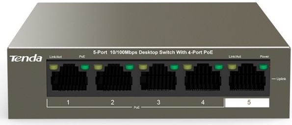 TEF1105P-4-38W Коммутатор POE Tenda
