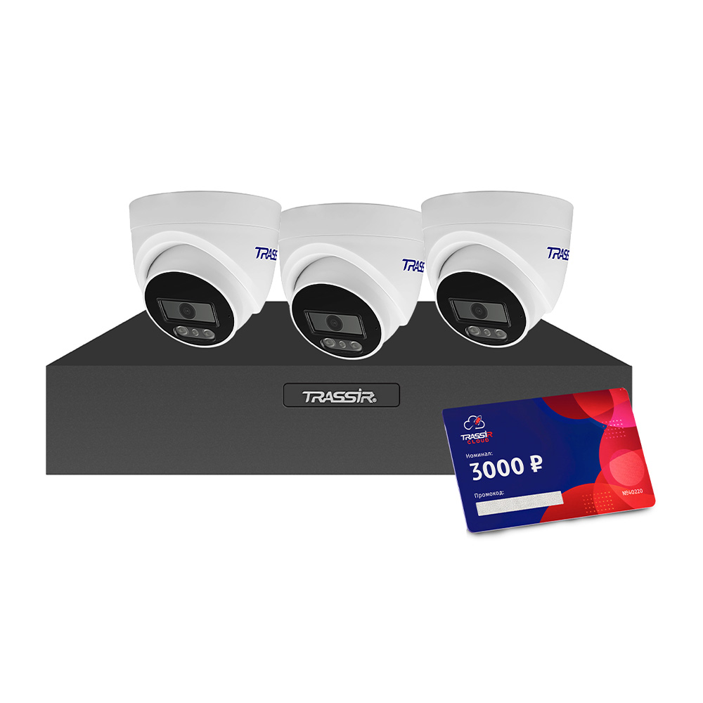 TRLite1106Cloud3000 (3TRLite L2S5) Комплект видеонаблюдения TRASSIR