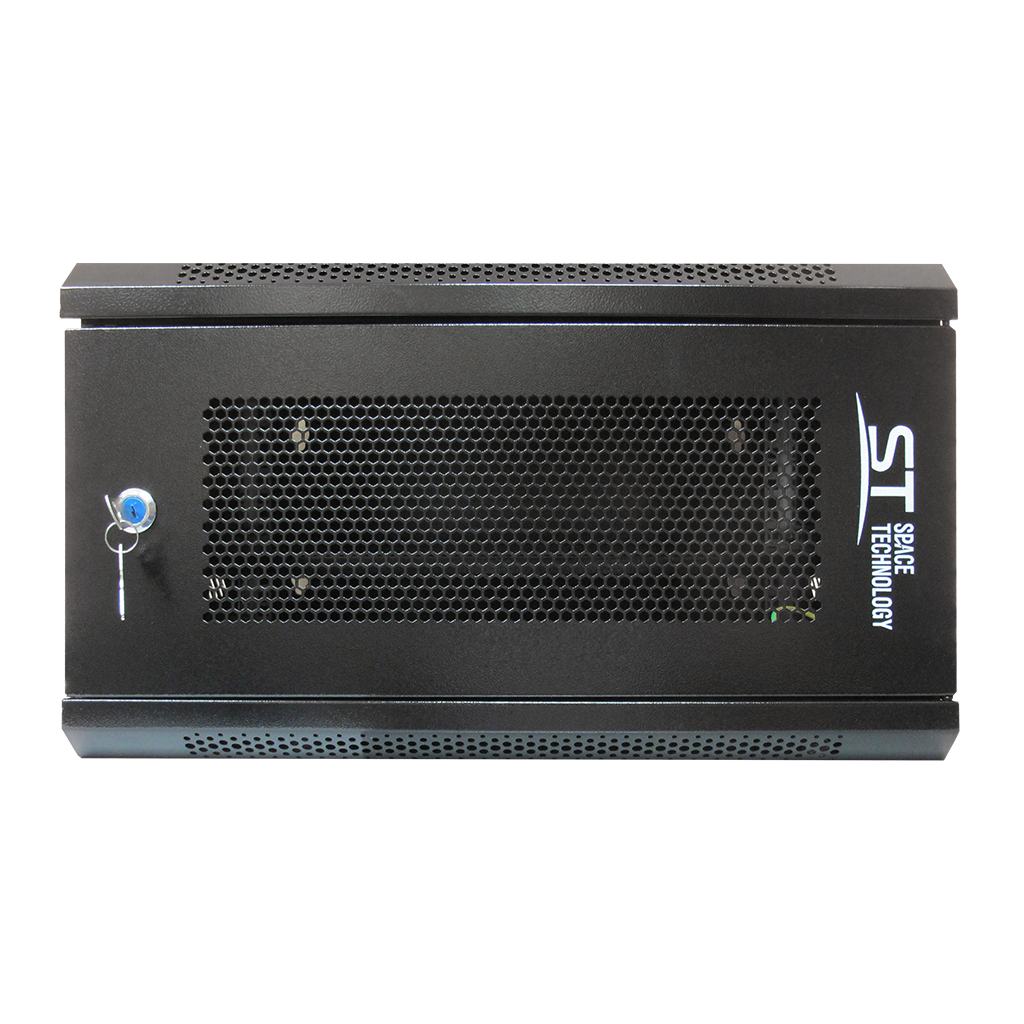 ST-NCP6U02 Шкаф телекоммуникационный с полкой (черный) Space Technology