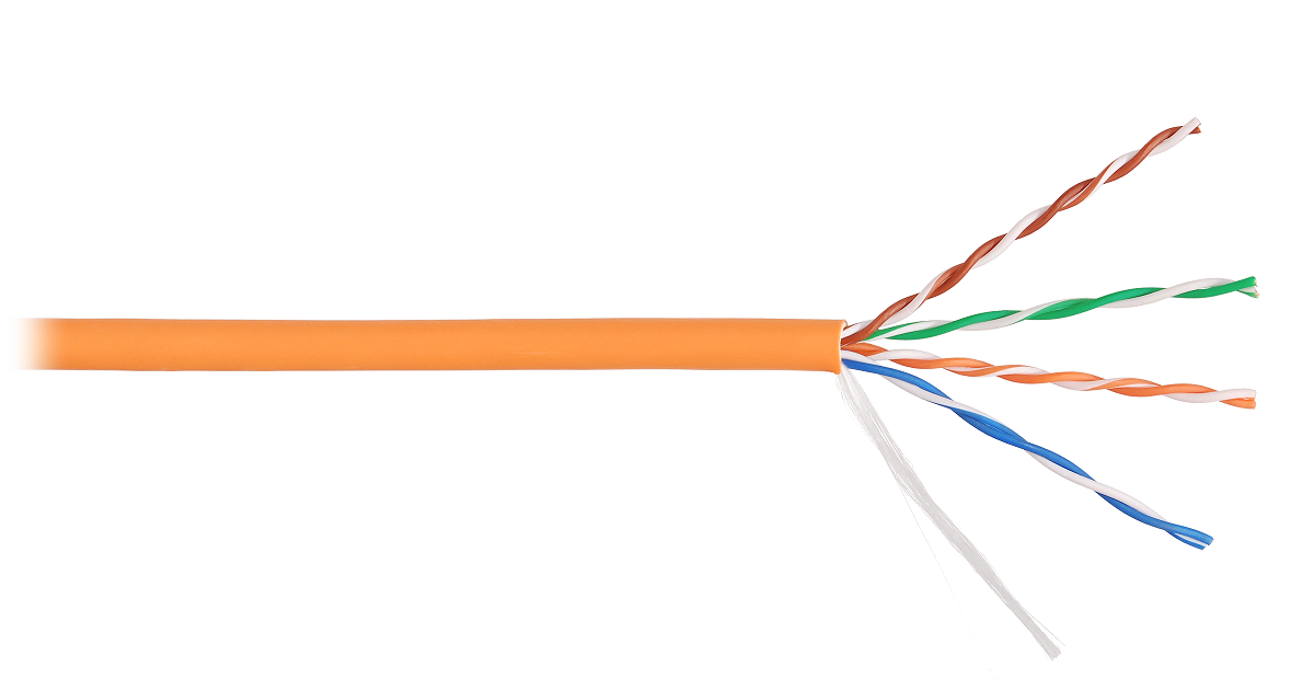 U/UTP cat 5e LSZH 4x2x0,47 Cu Solid INDOOR оранжевый (305 м) Кабель LINEMAX 