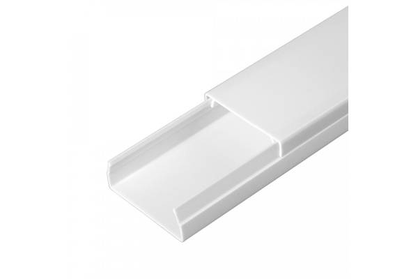 PR.0325206 Кабель-канал белый 2-й замок в п/э 40х16 (56м/уп) Промрукав