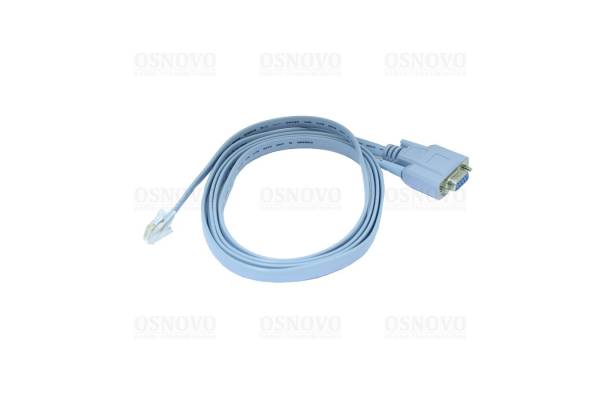 Console-RJ45-DB9F Консольный кабель для подключения сетевого оборудования к компьютеру по стандарту RS-232 OSNOVO