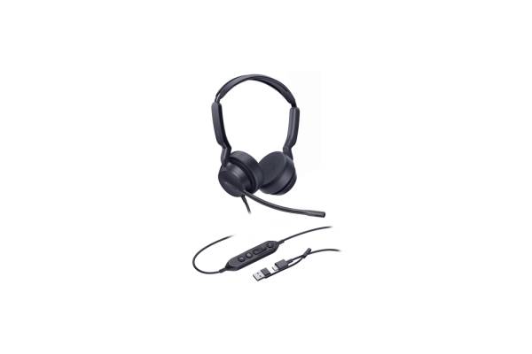 UH42 Dual UC USB-C/A Профессиональная проводная USB-гарнитура Yealink