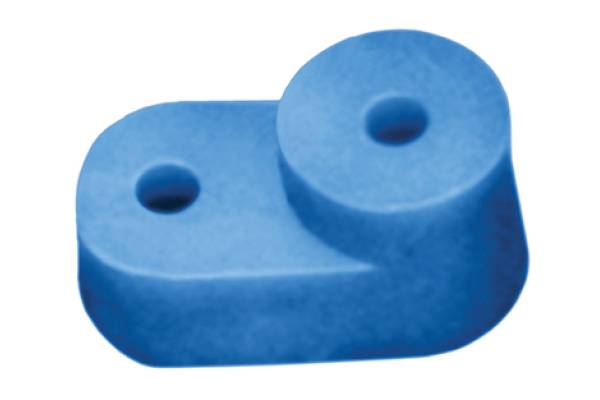 YIS32 Угловой изолятор для О шины синий IEK