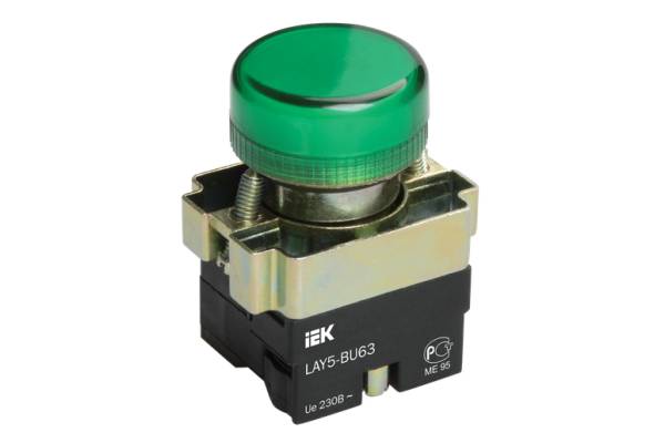 BLS50-BU-K06 Индикатор LAY5-BU63 d=22мм зеленый IEK