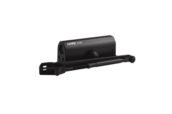 LONEX 330 Доводчик дверной (от 50 до 120 кг) (чёрный) Нора-М