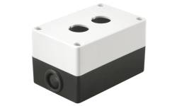 BKP10-2-K01 Корпус поста КП102 для кнопок управления 2 места белый IEK
