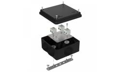 40-0300-9005-FR1.5-6 Коробка огнестойкая для о/п Е15-Е120 RAL9005 100х100х50 (14 шт/кор) Промрукав