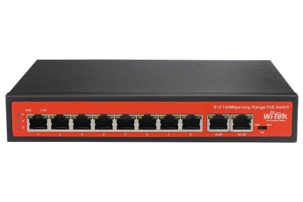 WI-PS210 (v4) Неуправляемый коммутатор с функцией PoE Wi-Tek