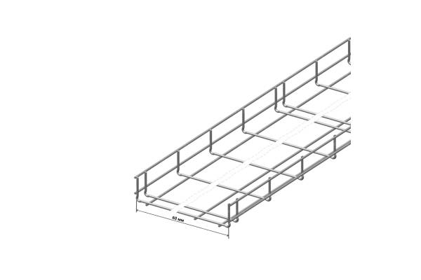 NTSS-ПЛ50x60 Проволочный лоток 50х60х3000 NTSS