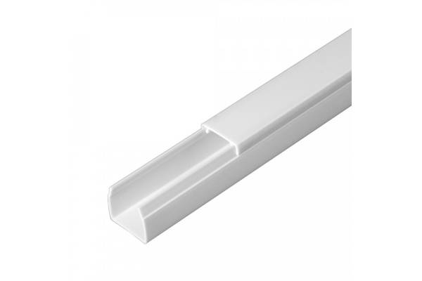 PR03.0048 Кабель-канал белый 2-й замок в п/э 16х16 (84 м/уп) Промрукав