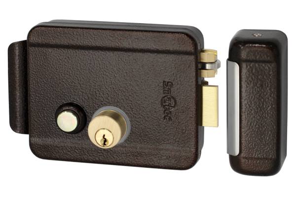ST-RL073DI-BR Замок электромеханический накладной (коричневый) Smartec