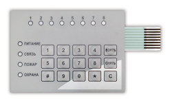 Пленочная клавиатура для корпуса М3 8 шлейфов Сократ