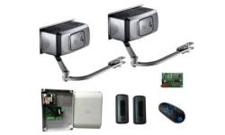 F1000 Комплект автоматики для двухстворчатых распашных ворот (радиоуправление с динамическим кодом, фотоэлементы) CAME