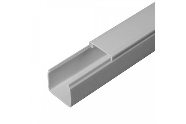 PR03.0073 Кабель-канал серый RAL 7035 2-й замок в п/э 25х25 (48м/уп) Промрукав