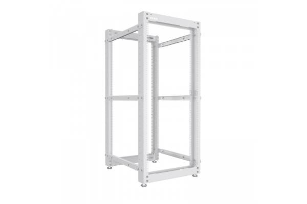 NTSS-2POR42U/600-1000 Стойка серверная OR двухрамная 42U 600-1000мм, комплект ножек, серый RAL 7035