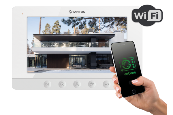 Like HD Wi-Fi Монитор видеодомофона 7 дюймов Tantos