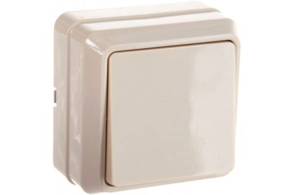 EVO10-K33-10-DC OKTAVA Выключатель 1-клавишный для открытой установки 10А ВС20-1-0-ОКм кремовый GENERICA IEK