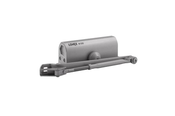 LONEX 330 Доводчик дверной (от 50 до 120 кг) (серый) Нора-М